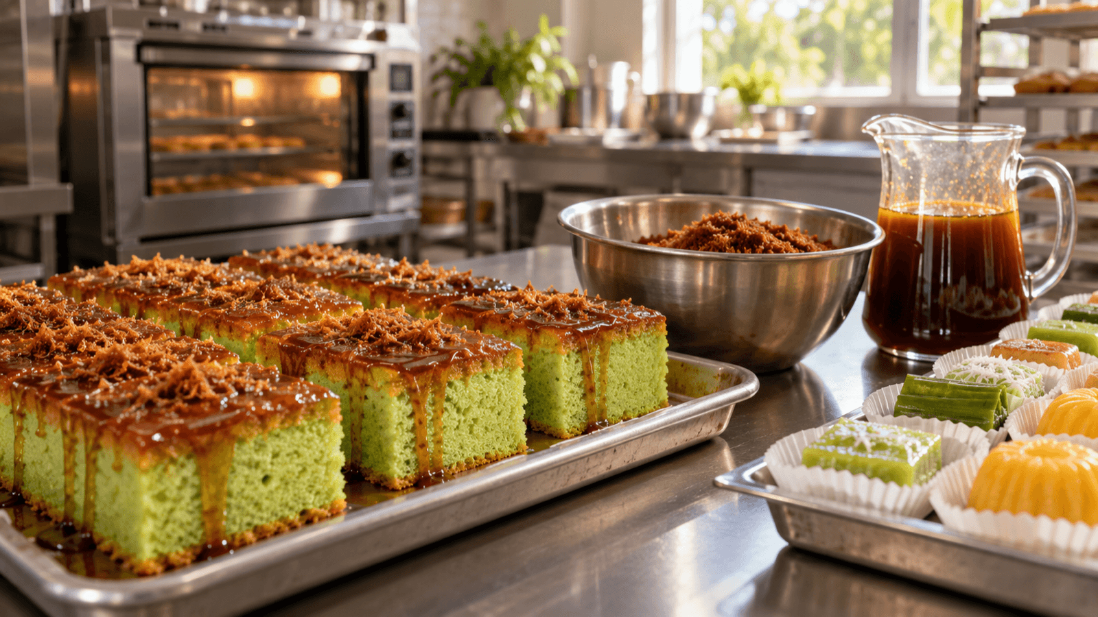 Gula melaka dalam bakeri: kek, biskut dan roti